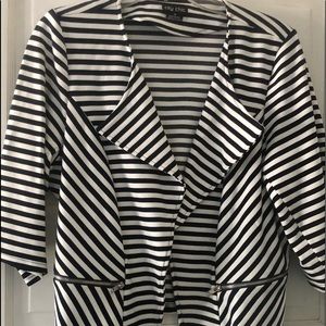 City Chic Jackets & Coats - City Chic black and white stripes City Chic Jackets & Coats - City Chic black and white stripes